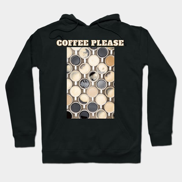 Coffee Please - Kaffee Tassen Sorten Vielfalt Hoodie by Maggini Art